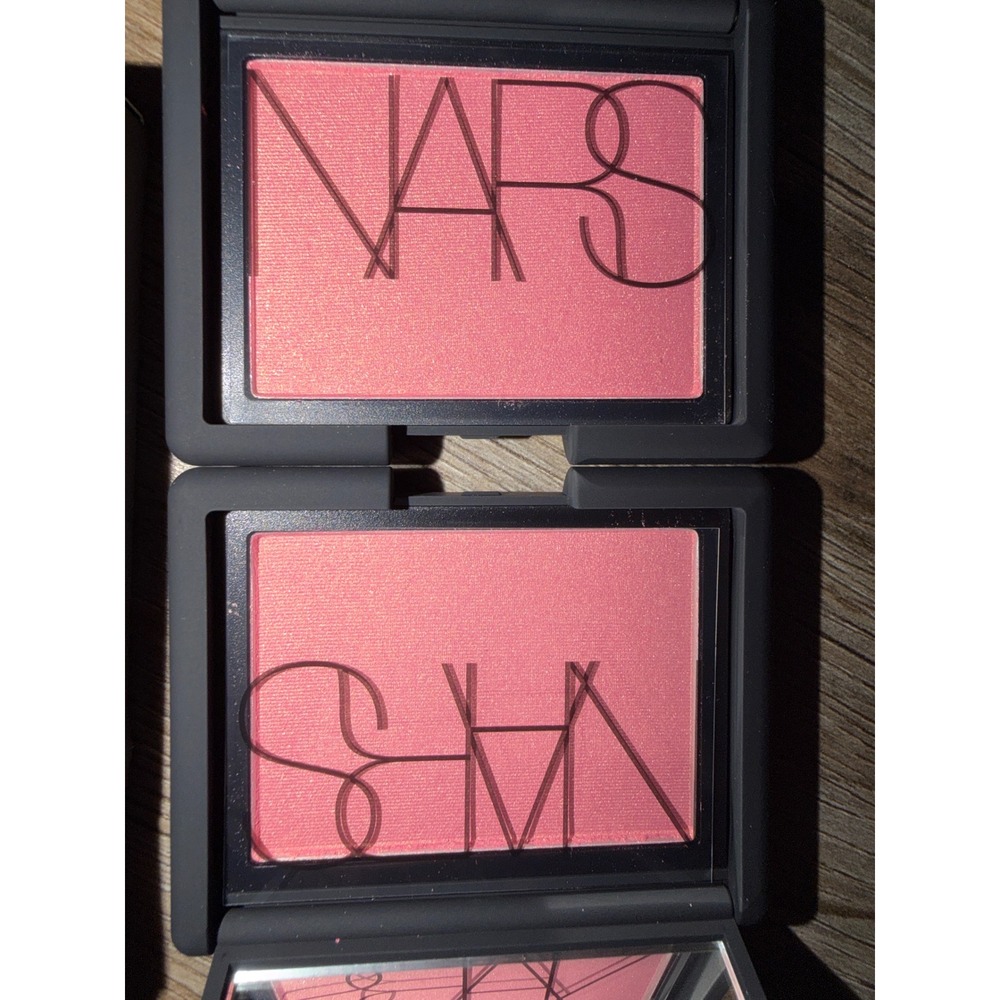 NARS Powder Blush Orgasm Shimmer Finish Peachy Pink 2 Pack Face - Picture 2 of 3